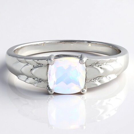 Bague en argent et Opale Welo