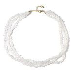 Collana in argento con Quarzo Bianco