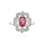 Brasilianischer Pinkfarbener Turmalin-Goldring