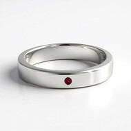 Edelroter Spinell-Silberring