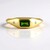 Anello in argento con Diopside Russo