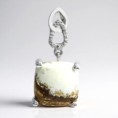 Ciondolo in argento con Magnesite