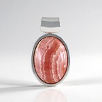 Ciondolo in argento con Rodocrosite (MONOSONO COLLECTION)