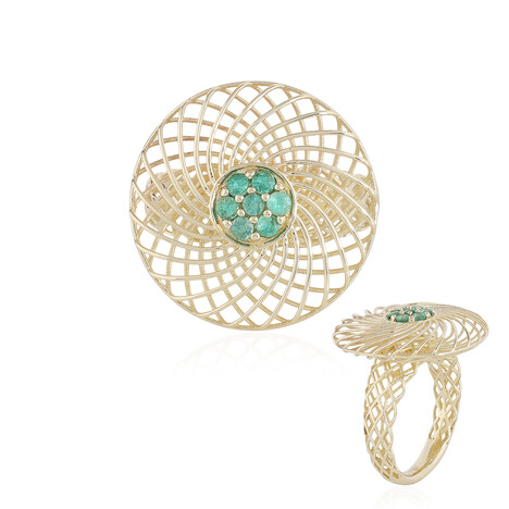 9K Colombian Emerald Gold Ring (Ornaments by de Melo)