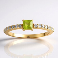 Anello in oro con Sfene