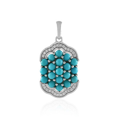 Pendentif en argent et Turquoise Sleeping Beauty