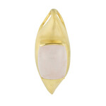 Colgante en plata con Cuarzo rosa (MONOSONO COLLECTION)