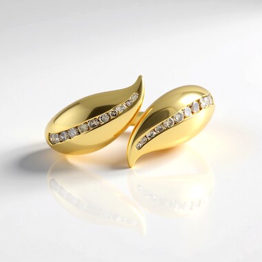 Anello in argento con Diamante Champagne I2 (de Melo)