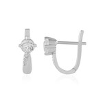 Pendientes en plata con Cuarzo blanco