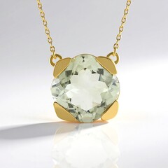 Collana in argento con Ametista Verde (de Melo)
