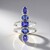 Anello in argento con Tanzanite
