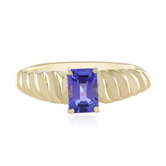 9K AAA Tanzanite Gold Ring (de Melo)