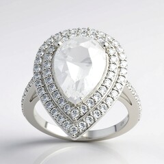 Anello in argento con Danburite
