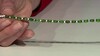 Brazalete en plata con Diópsido de Rusia