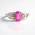 Anillo en plata con Cuarzo rosado