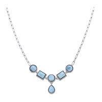 Collar en plata con Larimar