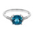 Londonblauer Topas-Goldring