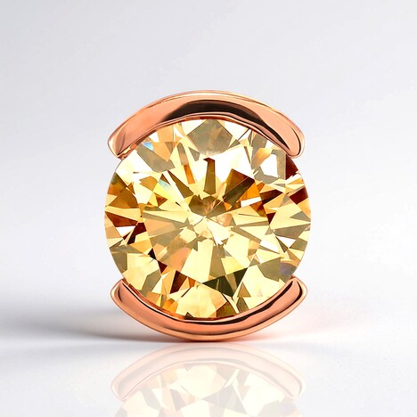 Ciondolo in oro con Diamante Rose de France VS1 di Argyle (Annette)