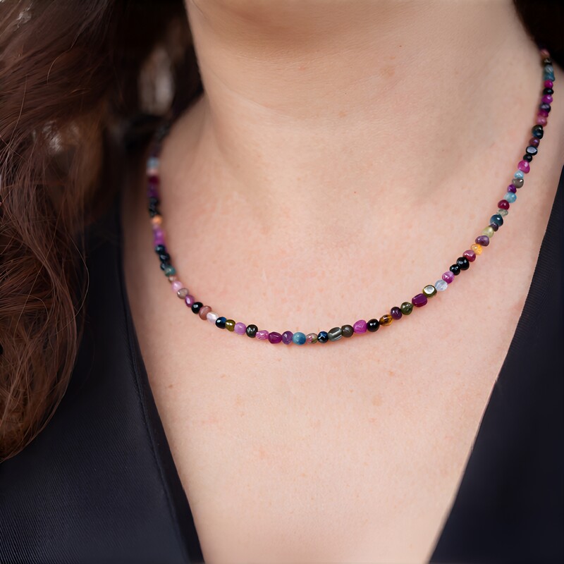 Collier en argent et Tourmaline