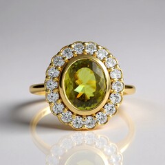 Anello in oro con Sfene