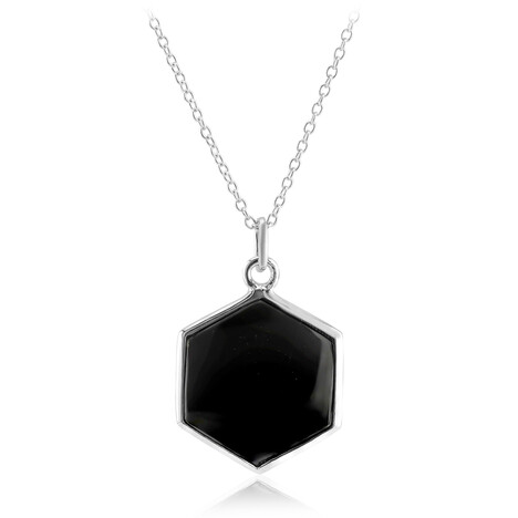Collana in argento con Onice Nero