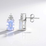 Orecchini in argento con Quarzo Blue Moon