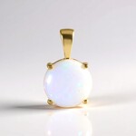 Ciondolo in argento con Opale di Welo (Adela Silber)