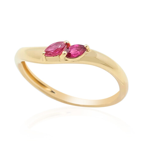 Roter Burmesischer Spinell-Goldring (de Melo)