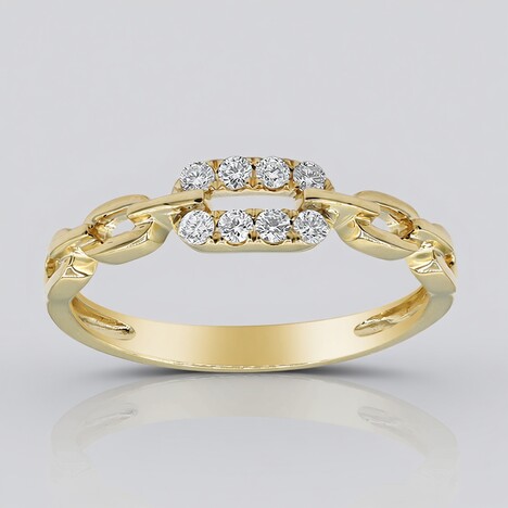 Anello in oro con Diamante SI2 (H) (CIRARI)