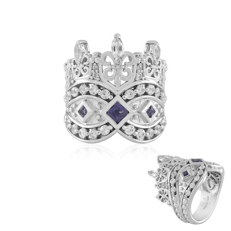 Anello in argento con Topazio Bianco (Dallas Prince Designs)