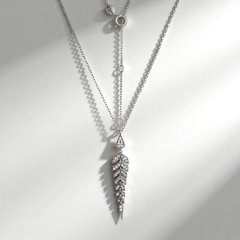 Collana in argento con Zircone (Adela Silber)