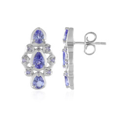 Boucles d'oreilles en argent et Tanzanite