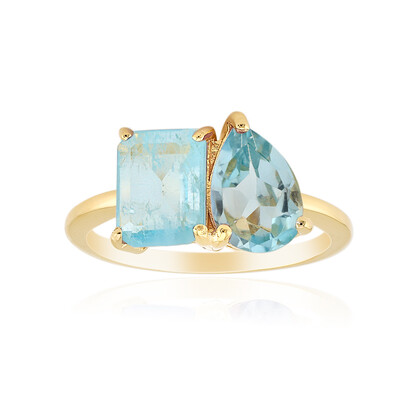 Anello in argento con Topazio Blu Cielo