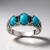 Anello in argento con Turchese Sleeping Beauty (Desert Chic)