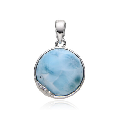 Larimar-Silberanhänger