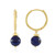 Lapislazuli-Silberohrringe (MONOSONO COLLECTION)