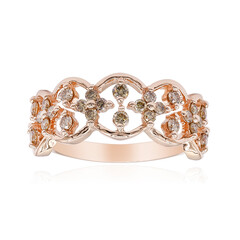 Anillo en oro con Diamante rosa de Francia de Argyle SI1