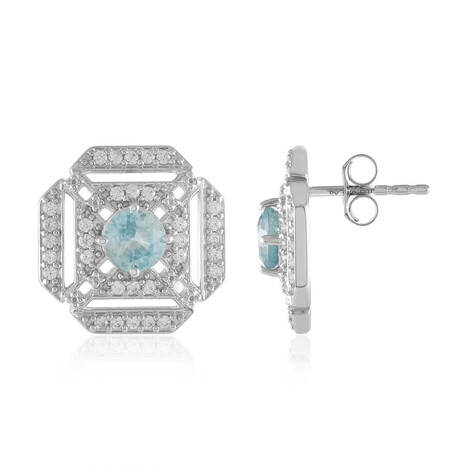 Ratanakiri-Zirkon-Silberohrringe