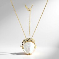 Collier en argent et Nacre (Adela Silber)