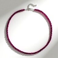Collar en plata con Rubí de Mozambique