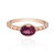 Magenta-Granat-Silberring
