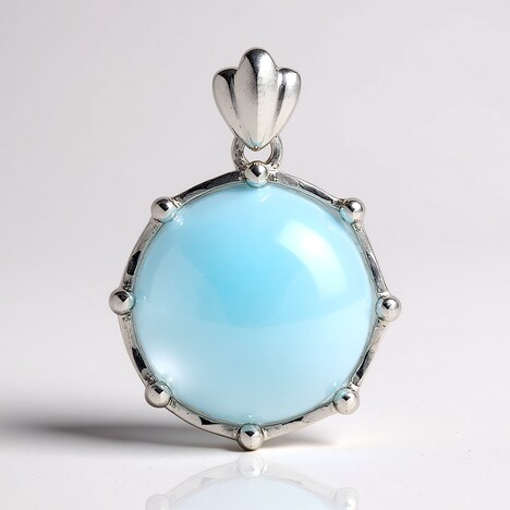 Pendentif en argent et Larimar
