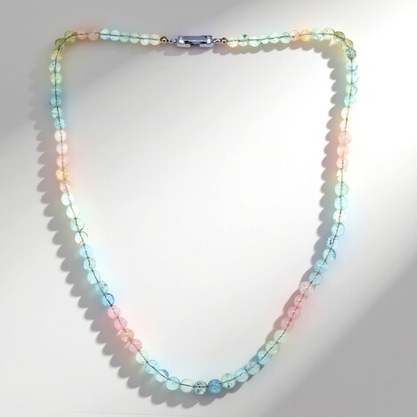 Collana in argento con Berillo Fancy