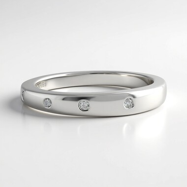 Bague en argent et Zircon