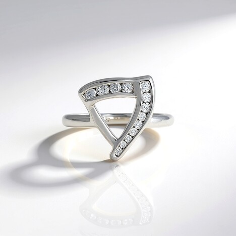 Bague en argent et Zircon