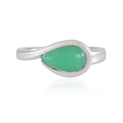 Zilveren ring met een chrysopraas