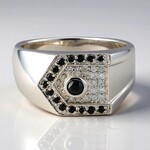 Anello in argento con Diamante Nero