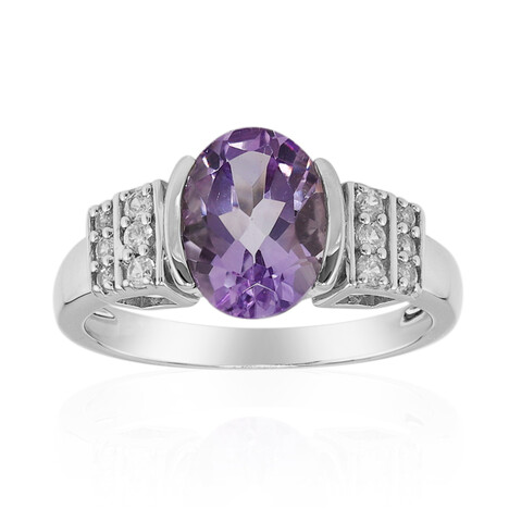 Lavendel-Amethyst-Silberring