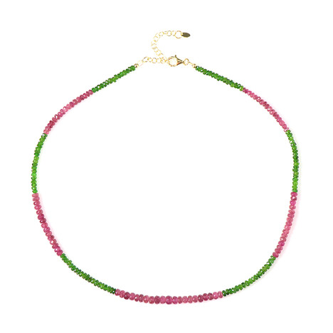 Edelstein-Silberhalskette