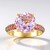 Anello in argento con Ametista Rose de France (Adela Silber)